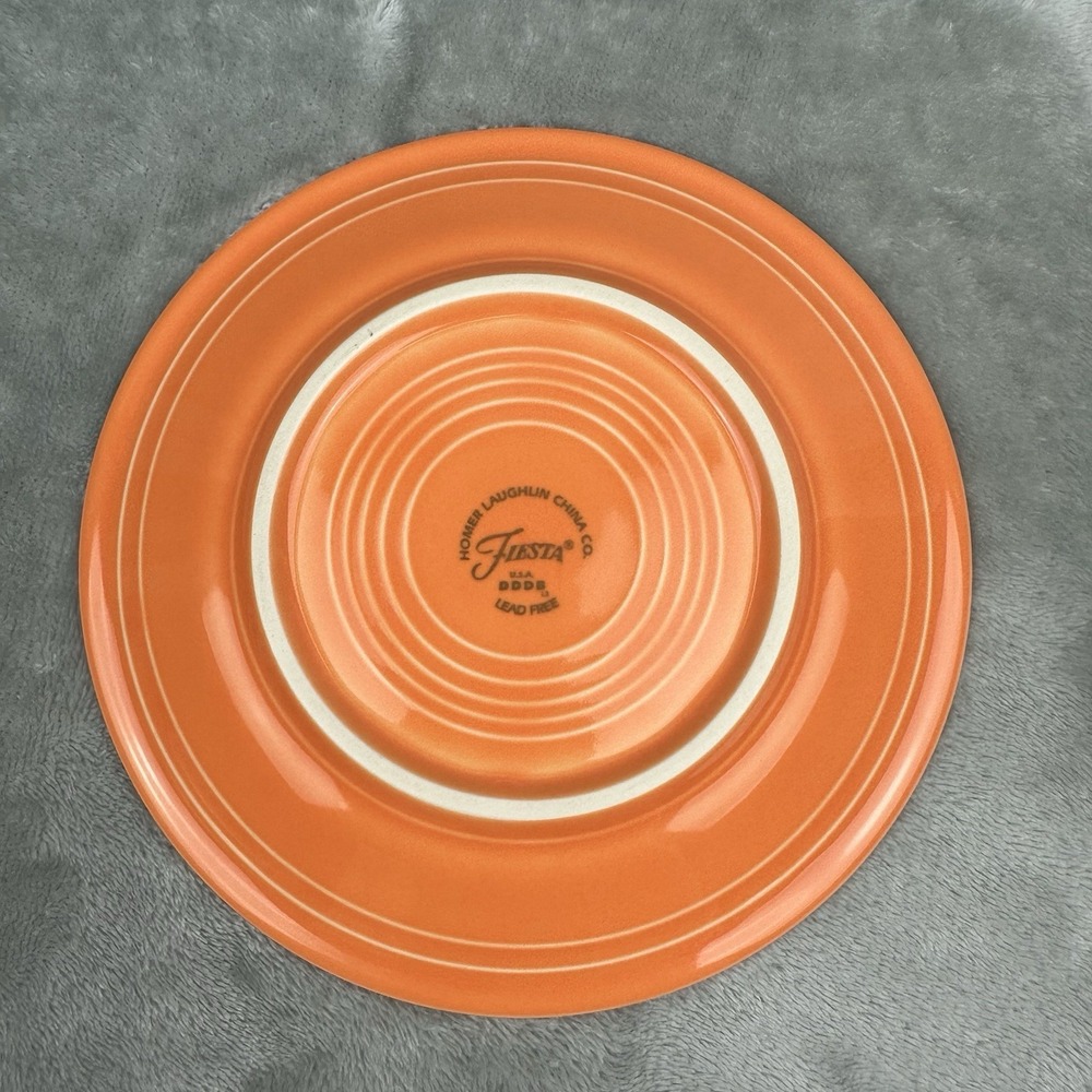 Fiesta Fiestaware Homer Laughlin Salad Plate Small Plate Tangerine